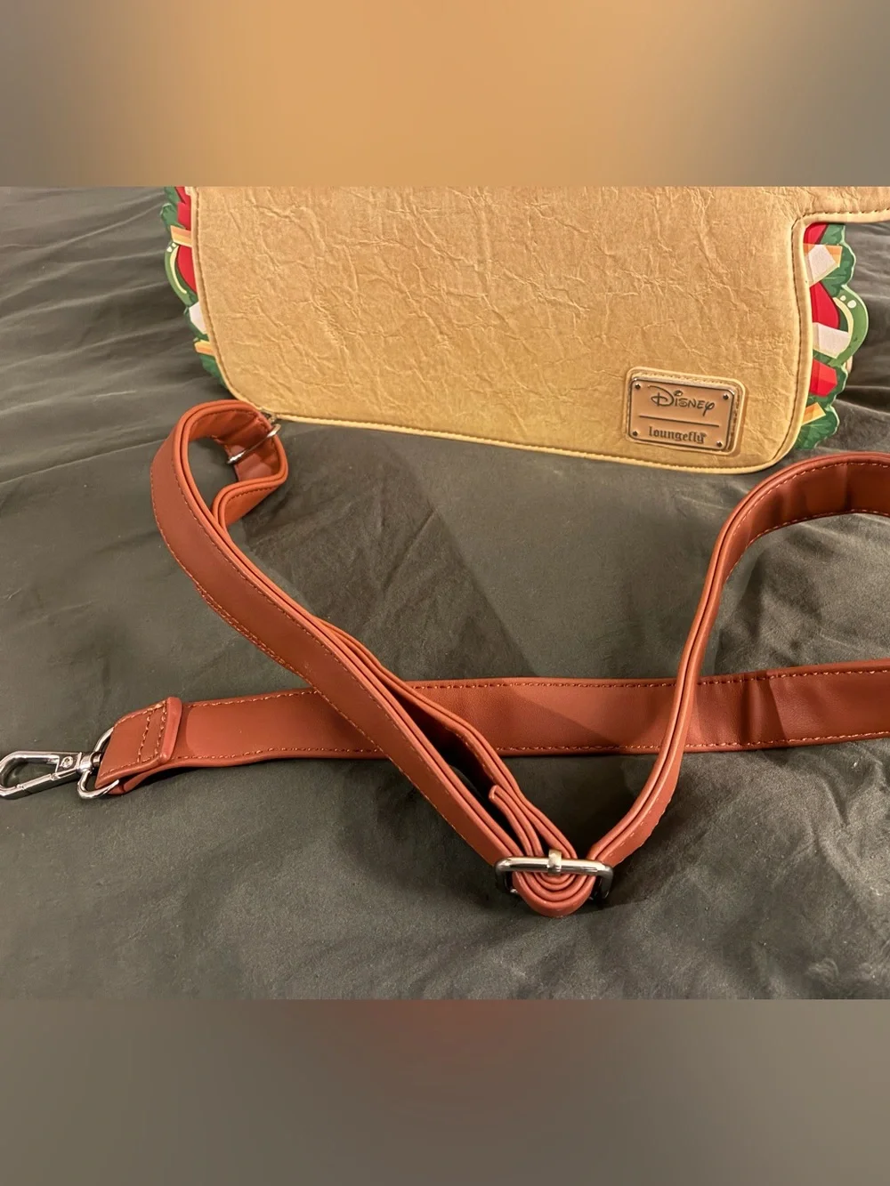 Loungefly Yellow Mickey Ears Taco Crossbody/Backpack Bag